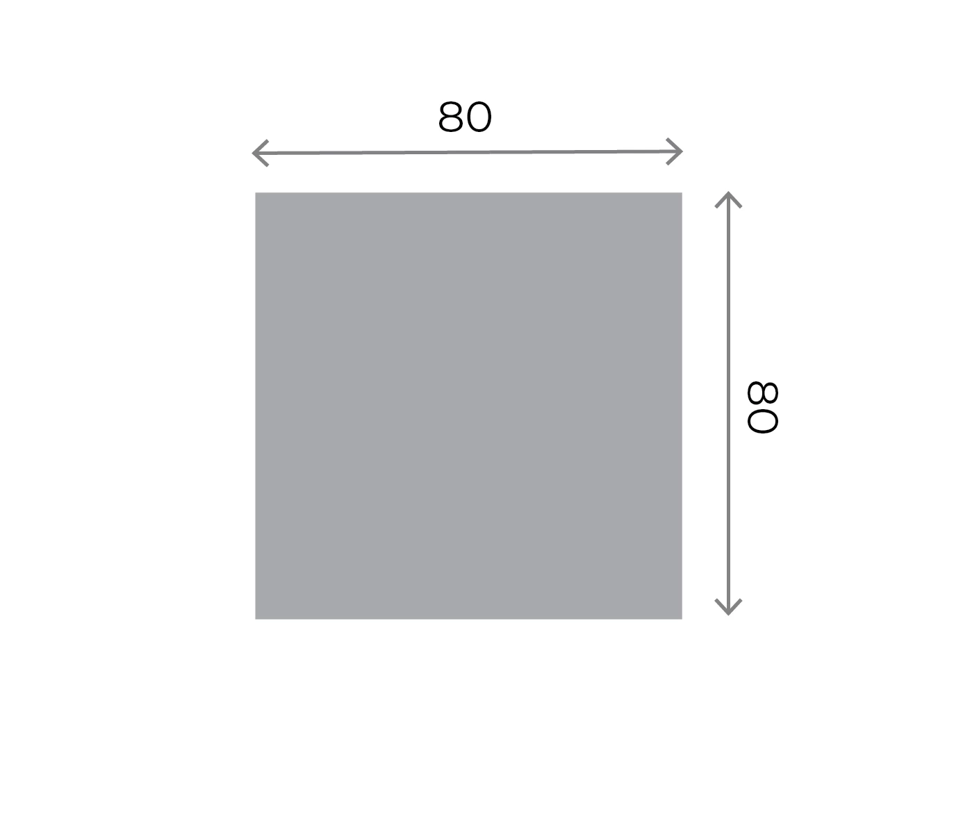 Square Stickers - 80x80mm Square 80x80mm 01 Image