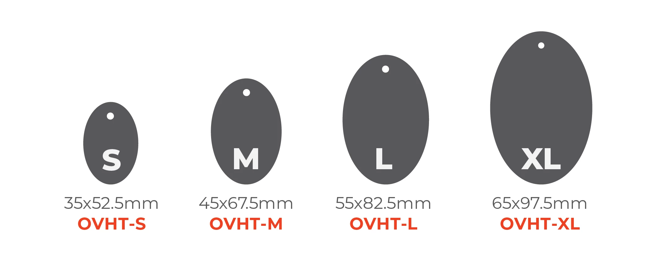 Bulk Printed Hang Tags - Oval Tags 0x0mm 01 Image